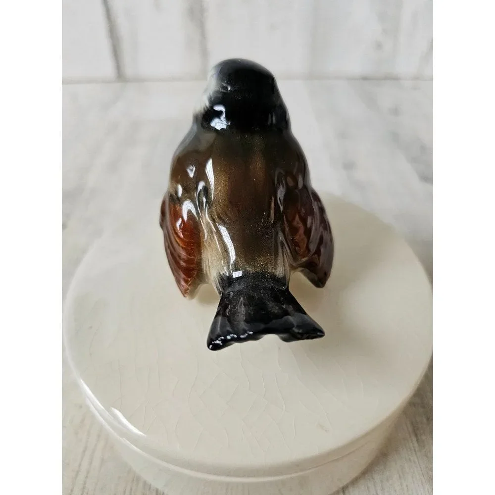 Goebel bird lidded dish container jewelry 839914‎ vintage canister